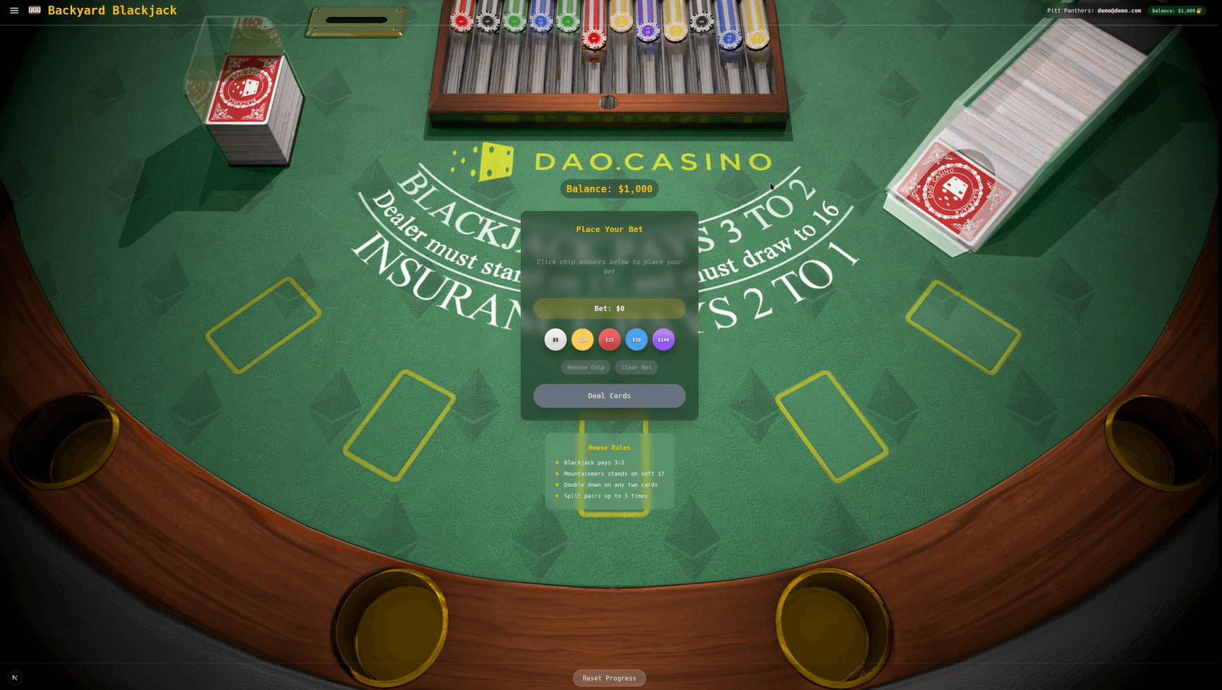Backyard Blackjack